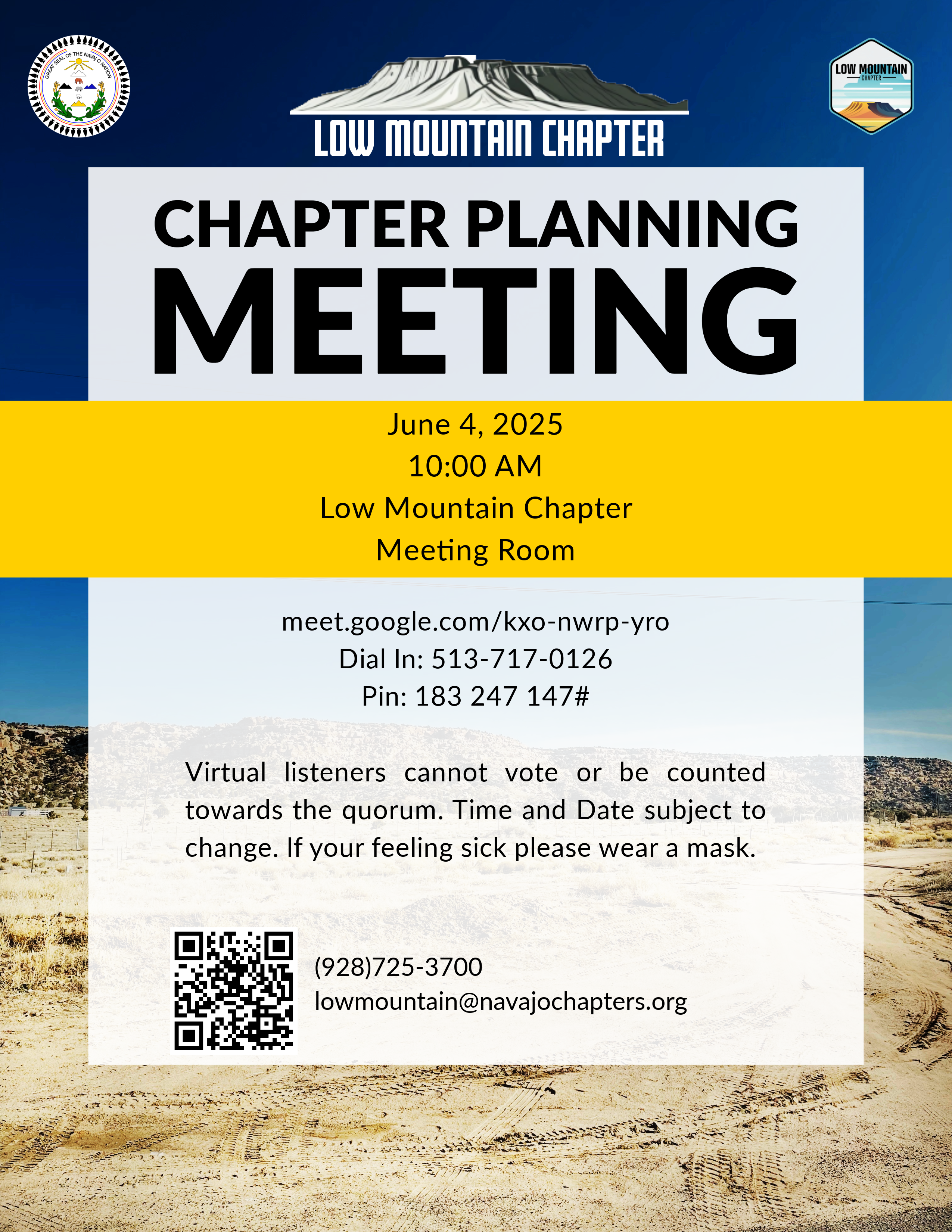 June 2025 Chapter Planning Meeting Flyer