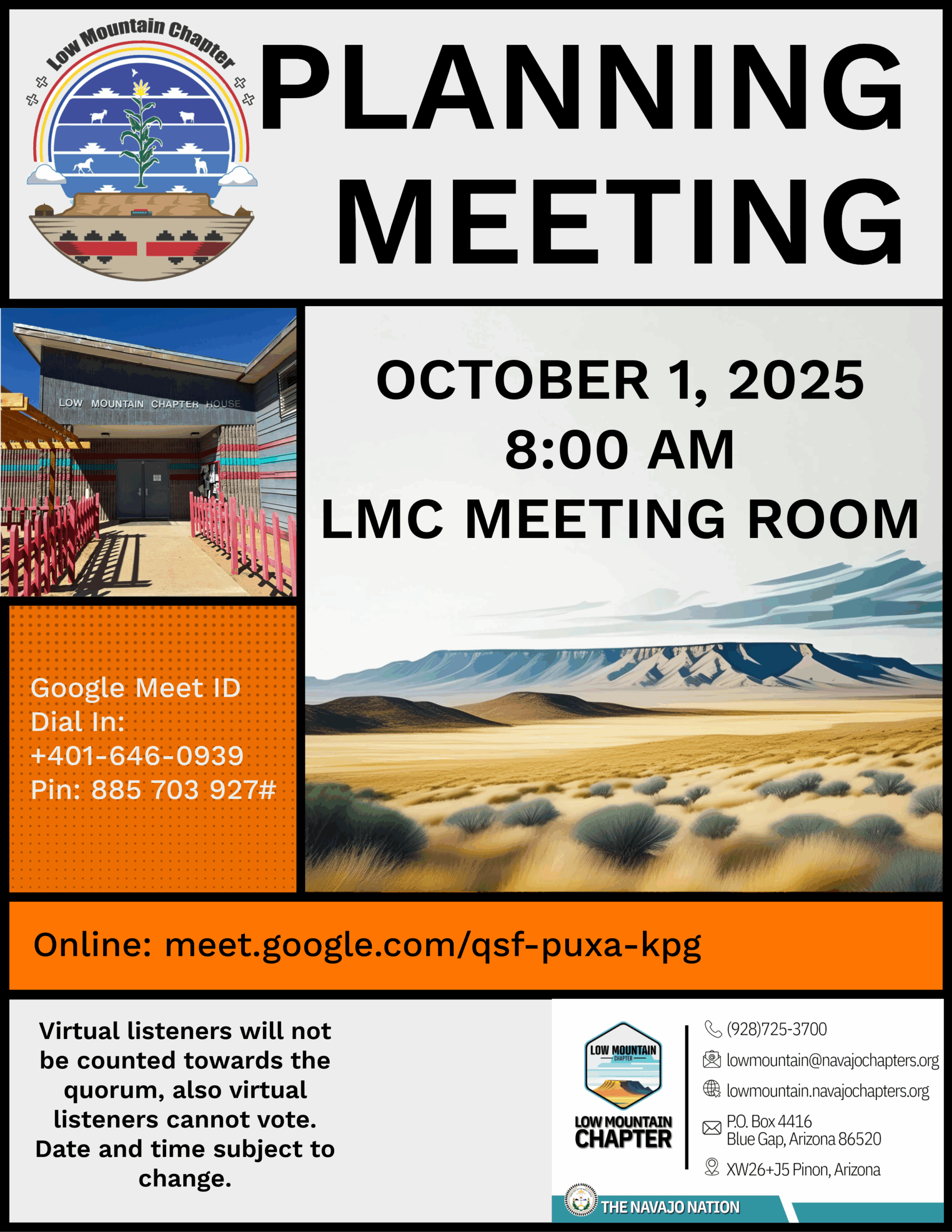 Planning Meeting Flyer
